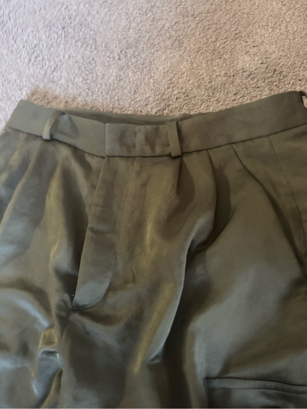 Madewell Olive Green Button pants - Picture 5 of 7